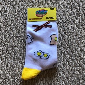NWT Crazy Socks Breakfast Socks
